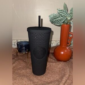 Matte Black Studded Starbucks Cup